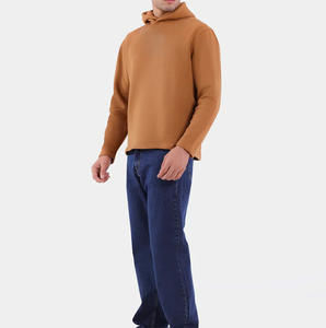 Sudaderas con Capucha de Manga Larga Tejidas Unisex de Alta Calidad, Spandex/Algodón, Color Sólido, Logotipo Impreso Personalizado, Suministro OEM, Forro Polar de Invierno - Product Image 4