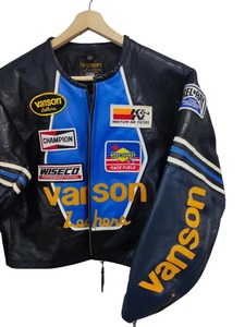 Vanson Boston mass vanson one <b>star</b> leather <b>Jacket</b> - Product Image 4