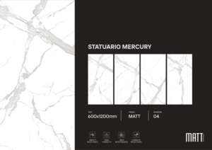 กระเบื้องพอร์ซเลนเนื้อแมตต์หรูหรา ขนาด 600x1200 มม. กระเบื้องปูพื้นและผนังขนาดใหญ่ สำหรับห้องนั่งเล่น ห้องครัว ห้องน้ำ และตกแต่งภายในเชิงพาณิชย์ - Product Image 5