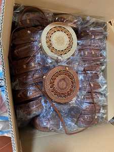 กระเป๋าหวายสานทำด้วยมือสำหรับผู้หญิงกระเป๋าคาดลำตัวทำจากฟางถักโครเชต์ทำด้วยมือสำหรับ2025กระเป๋าชายหาดฤดูร้อนใช้ด้วยทองคำ99ข้อมูล - Product Image 5