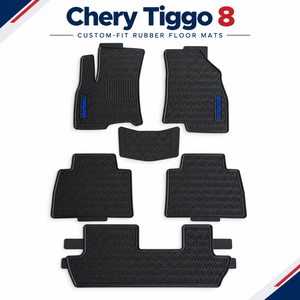 Tapis de sol de voiture en caoutchouc personnalisés 2.5D pour Tiggo 8 6 places 2018+, imperméables, toutes saisons - Product Image 1