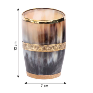 Viking Original 200ml gobelet à vin fait à la main Style classique verre à liqueur avec bords dorés nouveauté meilleur prix aux états-unis - Product Image 1