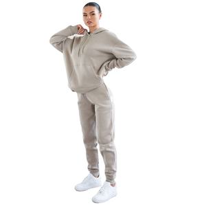 OEM 100% Coton Polaire Tissu Femmes Veste Surdimensionnée Costume Blanc Unisexe Conception Personnalisée Graphique Logo Impression Broderie - Product Image 2