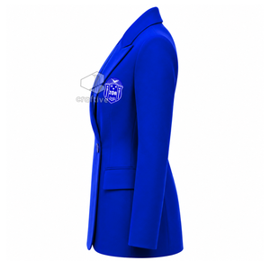 Zeta Phi Beta <b>Women's</b> Single Breasted Blazer Embroidered Notch Lapel Tailored Office Business Suit <b>Jacket</b> Formal Workwear - Product Image 3