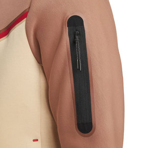 Sudadera con capucha y cremallera completa de forro polar técnico para hombre, diseño de bloques de color, ropa deportiva, chaqueta ajustada para entrenamiento, jogging, actividades al aire libre y estilo urbano. - Product Image 4