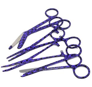 Ensemble de ciseaux à ongles colorés à motif de patte, lames tranchantes en acier inoxydable, manche rond, outils multifonctionnels pour le soin des ongles pour adultes - Product Image 2