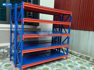 ชั้นวางของแบบ 5 ชั้น ขนาดกลาง ปรับแต่งได้ ประกอบด้วยสกรูเหล็ก 5 ชั้น - Product Image 3