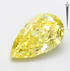 Diamante Cultivado en Laboratorio con Certificación IGI, 4.37 CT, Corte Pera Modificado, Color Amarillo Intenso Fantasía, Claridad VS1, CVD LG 799622666 para Joyería - Product Image 4