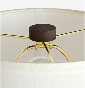 Lampe de table Calabria Sienna, base en céramique moderne, abat-jour en lin naturel, éclairage d'appoint écologique pour salon, décoration Diwali - Product Image 2