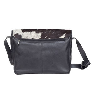 Genuine Leather Fur Natural Hairon Office <b>Laptop</b> Messenger <b>Crossbody</b> Travel Shoulder Flap <b>Bags</b> Trending Exotic Luggage Handbags - Product Image 4