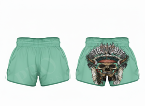 Shorts de Muay Thai personnalisés en polyester léger de haute qualité pour la lutte, le karaté, la boxe, le MMA, avec broderie personnalisée pour la salle de sport - Product Image 2