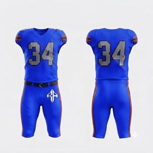 Conjunto de Jersey de Fútbol Americano para Hombre, 100% Poliéster, para Todas las Temporadas, Cuello en V, Impresión por Transferencia de Calor, Cómodo, RIVIAN ATLANTIC - Product Image 1