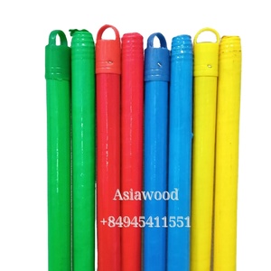 Escoba de madera recubierta de PVC de Vietnam con cabezal de plástico, recogedor y máquina de limpieza 2 en 1, portátil, ecológica, económica y colorida. - Product Image 5