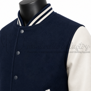 Chaqueta Varsity Personalizada para Hombre, Estilo Letterman, con Logotipo de Béisbol, Cuerpo de Lana, Mangas de Cuero, Estilo Bomber, Unisex, Casual - Product Image 6