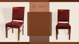 เก้าอี้ทานอาหารบุผ้าสไตล์โมเดิร์นร่วมสมัย ขาไม้เนื้อแข็ง 100% สำหรับโรงแรม ร้านอาหาร และบ้าน เฟอร์นิเจอร์หรูหรา - Product Image 3