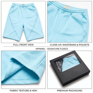 Servicio OEM ODM, Shorts de Hombre de Algodón French Terry de Primera Calidad, Diseño Personalizado OEM, Estilo Moderno, Tejido Grueso y Cómodo - Product Image 6