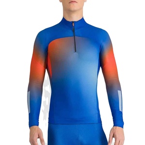 Unisex Lightweight Custom Cycling Jersey Windproof Sportswear Tops with Bib for Men & Women's <b>Mountain</b> <b>Bike</b> Riding - Product Image 1