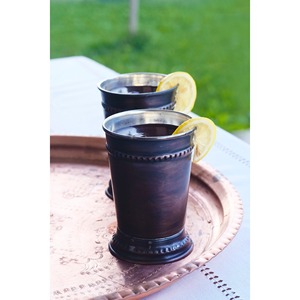 Hammered Copper Cocktail Glass <b>Mug</b> Set of 4 Shot Glass 500ml Capacity <b>Stackable</b> Straws Dishwasher Safe Moscow Mule Beer Whiskey - Product Image 6