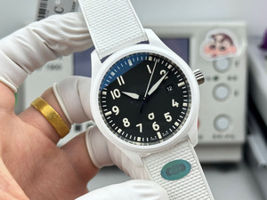 Montre mécanique automatique pour homme, moderne, élégante, de luxe, en céramique blanche, décontractée, pour les rendez-vous et les trajets quotidiens - Product Image 3