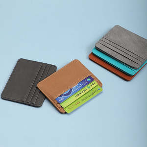 Elegante Tarjetero Delgado de Cuero PU para Hombre/Mujer, con Logotipo Personalizado, para Tarjetas de Crédito, Pasaporte y Negocios - Product Image 6