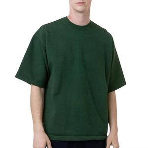Custom Heavyweight Oversized Cotton DTG Printed Boxy Fit Drop Shoulder <b>Tshirt</b> Cropped Casual Boxy T Shirt for Men Blank Design - Product Image 4