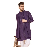 Collection Kurta en soie formelle brodée pour hommes à séchage rapide pour adultes vêtements de fête et de fête vêtements indiens et pakistanais