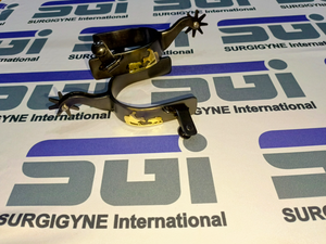 Éperons d'équitation de haute qualité, couleur noire, avec motif doré, pour bottes de cowboy, accessoires d'équitation personnalisables - Product Image 2