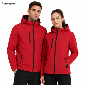 Custom Logo <b>Waterproof</b> Softshell <b>Jacket</b> Men Women Hooded Windproof Outdoor Sports Unisex <b>Red</b> <b>Jackets</b> - Product Image 1