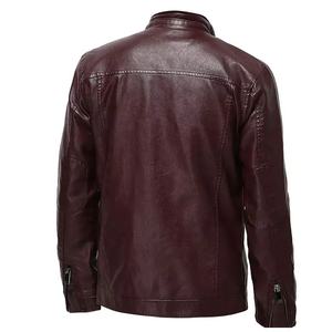 Veste de moto en cuir durable et coupe-vent pour hommes, homologuée CE, toutes saisons, grande taille et quantité minimale de commande bas pour l'équitation hivernale - Product Image 2