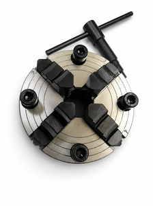 Mandrin indépendant à 4 mors de 100 mm à chargement frontal (montage frontal) avec plaque arrière adaptée - Product Image 4