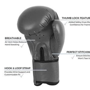Guantes de Boxeo Personalizados Más Vendidos con Logotipo Bordado, Guantes de Sparring de Cuero Premium, Equipo de Lucha Profesional al por Mayor 2026 - Product Image 5