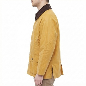 Wax Cotton Jackets Custom Outdoor Casual Lightweight Water Resistant Full Zip Utility Outerwear - Product Image 3