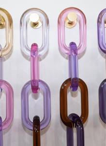Colorful Large Transparent Eco-Friendly Handmade Resin Chain Links Wall Hanging Decor DIY Projects Angel Room Divider Curtain - Product Image 2