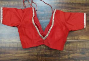 Elegante Blusa Étnica Roja para Mujer con Estilo Tradicional Indio para Adultos, Tiempo de Entrega de Muestra de 7 Días - Product Image 3