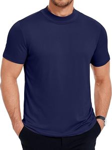 T-shirt de sport personnalisé en coton tricoté respirant à col montant coupe classique OEM – Fournisseur de marques privées - Product Image 2