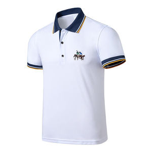Polo de Punto Personalizado con Bordado para Hombre, Corte Regular, 100% Algodón Transpirable, Logotipo OEM, Uniforme de Golf al por Mayor - Product Image 5