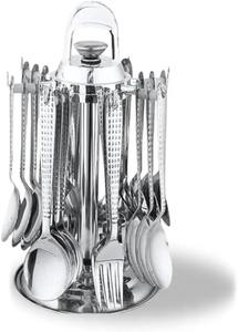 Ensemble de couverts en acier inoxydable de qualité supérieure, fourchette, cuillère, couteau, vaisselle durable, couverts de table, essentiels pour la cuisine, la salle à manger, la maison et le restaurant - Product Image 5