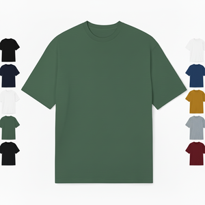 T-shirt unisexe surdimensionné de haute qualité 100% coton 260 grammes, logo personnalisé, tricoté lourd, taille surdimensionnée - Product Image 2