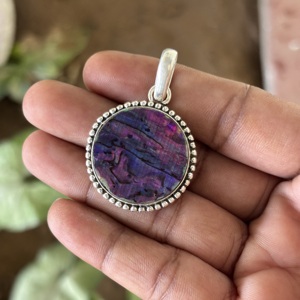 Brilliant Round Cut Pink <b>Abalone</b> <b>Shell</b> Elegant 925 Sterling Silver Design Bezel Pendant Women's Fine Jewelry for Party Occasions - Product Image 1