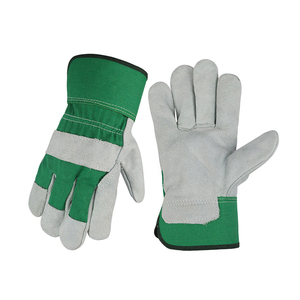 Guantes de Trabajo Swelder de Cuero Vacuno Verde de 10.5 Pulgadas para Procesamiento de Metales, etc. - Product Image 1