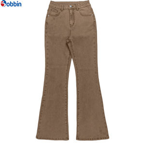 Nuevo Pantalón Vaquero Casual de Tallas Grandes para Mujer, Cintura Alta, Pierna Recta, Bolsillos con Solapa, Cintura Sin Presión, Tallas Personalizadas Disponibles - Product Image 1