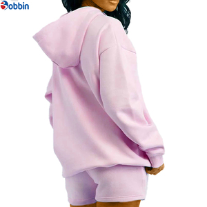 Hip Hop Solid <b>Women's</b> 2Pcs Set <b>Long</b> Sleeve Hoodies Cargo Pocket <b>Shorts</b> Casual Outfit Polyester/Cotton Fleece Eco-Friendly Autumn - Product Image 6
