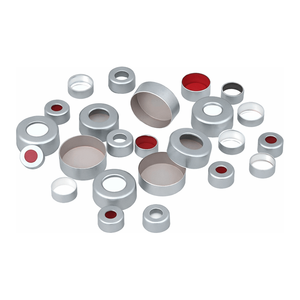 SciLab Aluminum Open-Top <b>Seals</b> and Septa PTFE/<b>Silicone</b> 11mm or 20mm for Laboratory Vials - Product Image 2