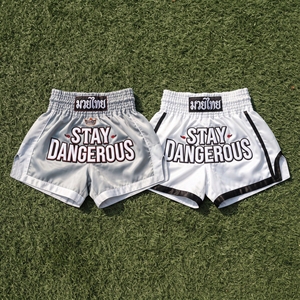 กางเกงมวยไทยสำหรับผู้ชาย ขายส่ง กางเกงคิกบ็อกซิ่งมืออาชีพ MMA กางเกงฝึกซ้อมปักลาย กางเกงมวยไทย MMA - Product Image 3