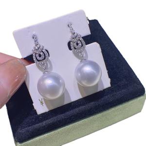 10-11mm 925 Silver Spring/Summer New True <b>Pearl</b> <b>Earrings</b> Versatile Fashion Style with Natural Gold <b>Pearl</b> Commuter Ideal - Product Image 5