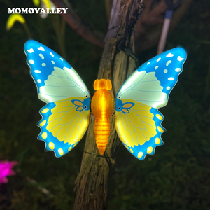 Momovalley ไฟ LED ลายผีเสื้อกลางแจ้งในสวน, ไฟประดับเทศกาลคริสต์มาสวันหยุดอื่นๆภูมิทัศน์ดอกไม้บาน - Product Image 5
