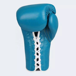 Guantes de Boxeo de Piel Sintética PU de Diseño Personalizado para Entrenamiento de Muay Thai, Guantes de Boxeo Profesionales con Cordones para MMA - Product Image 3