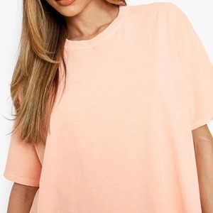 T-shirts de sport OEM vierges pour femmes en mélange de spandex, respirants, pour l'été, avec logo personnalisé, vente en gros, hauts athlétiques féminins B2B - Product Image 5