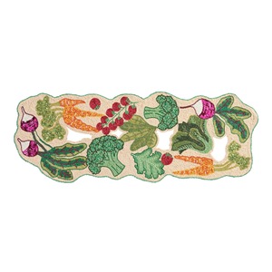 Chemin de table luxueux fait main avec perles florales, motif floral coloré, centre de table pour salle à manger, accent de décoration intérieure - Product Image 4