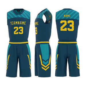 Uniformes de Baloncesto Sublimados Personalizados de Alta Calidad para Hombres/Adultos, Tela 100% Poliéster, Transpirable, que Absorbe la Humedad, Tallas Grandes - Product Image 6